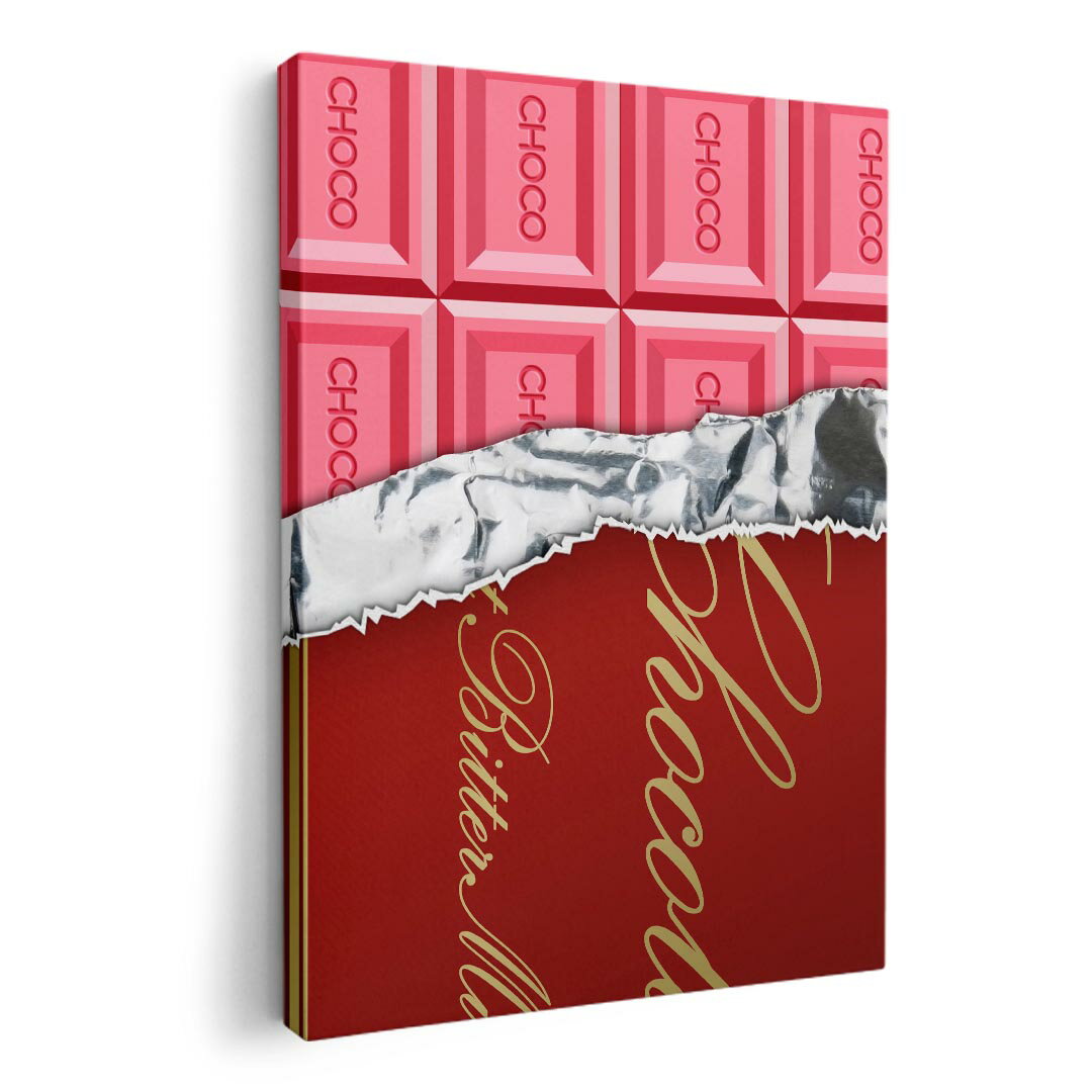 アートパネル 絵 絵画 飾り 選べるサイズ 210×148 mm A5 モダン 玄関 写真 フォト インテリア おしゃれ 002444 チョコレート ピンク