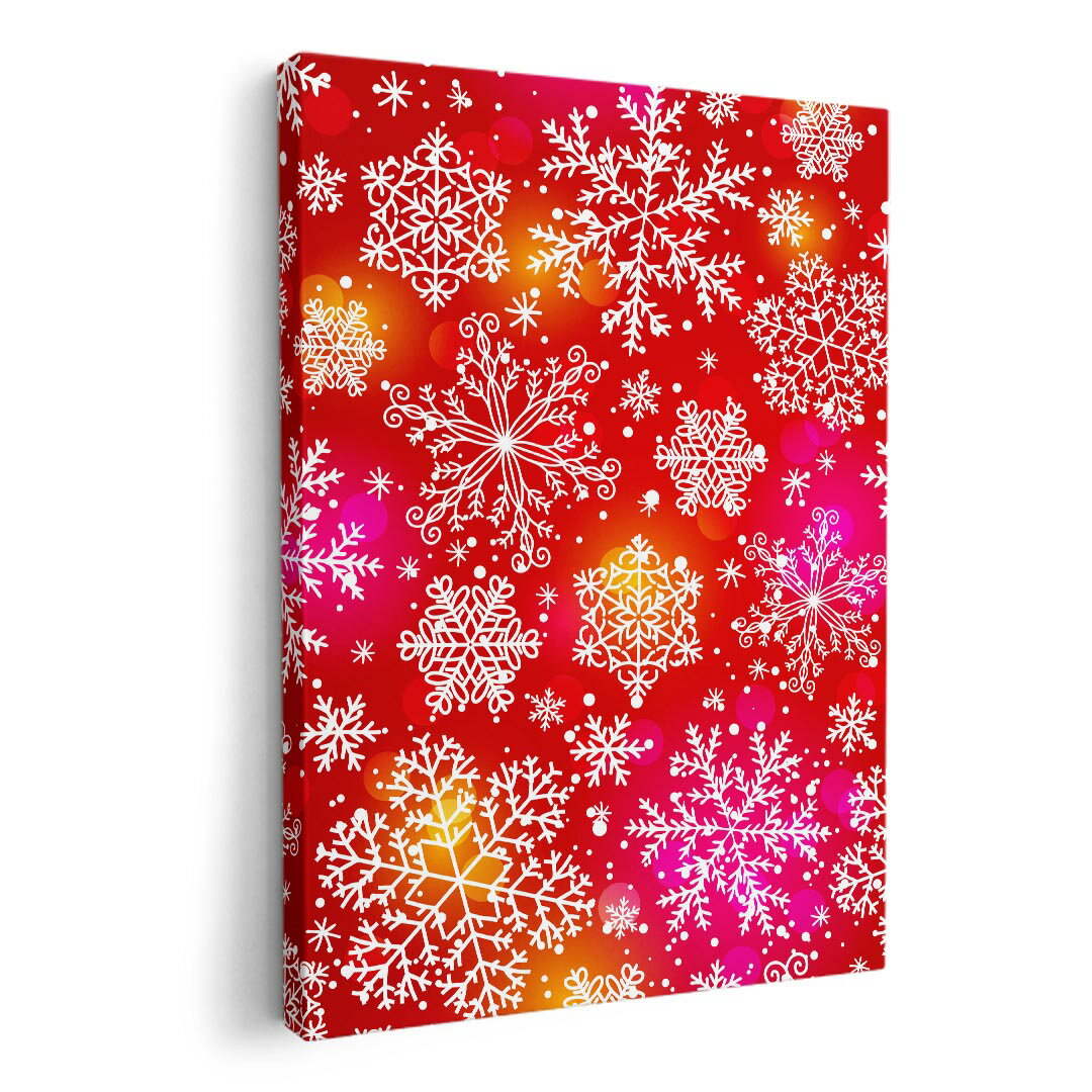 アートパネル 絵 絵画 飾り 選べるサイズ 210×148 mm A5 モダン 玄関 写真 フォト インテリア おしゃれ 004940 雪　結晶　赤