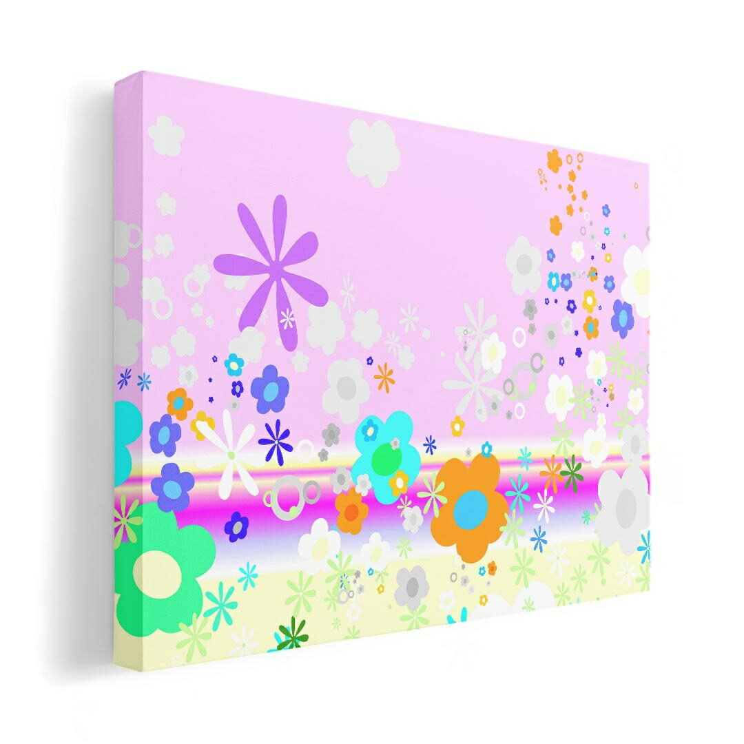 アートパネル 絵 絵画 飾り 選べるサイズ 210×148 mm A5 モダン 玄関 写真 フォト インテリア おしゃれ 005689 花　フラワー　カラフル