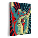 アートパネル 絵 絵画 飾り 選べるサイズ 210×148 mm A5 モダン 玄関 写真 フォト インテリア おしゃれ 006561 手 イラスト レトロ(3)