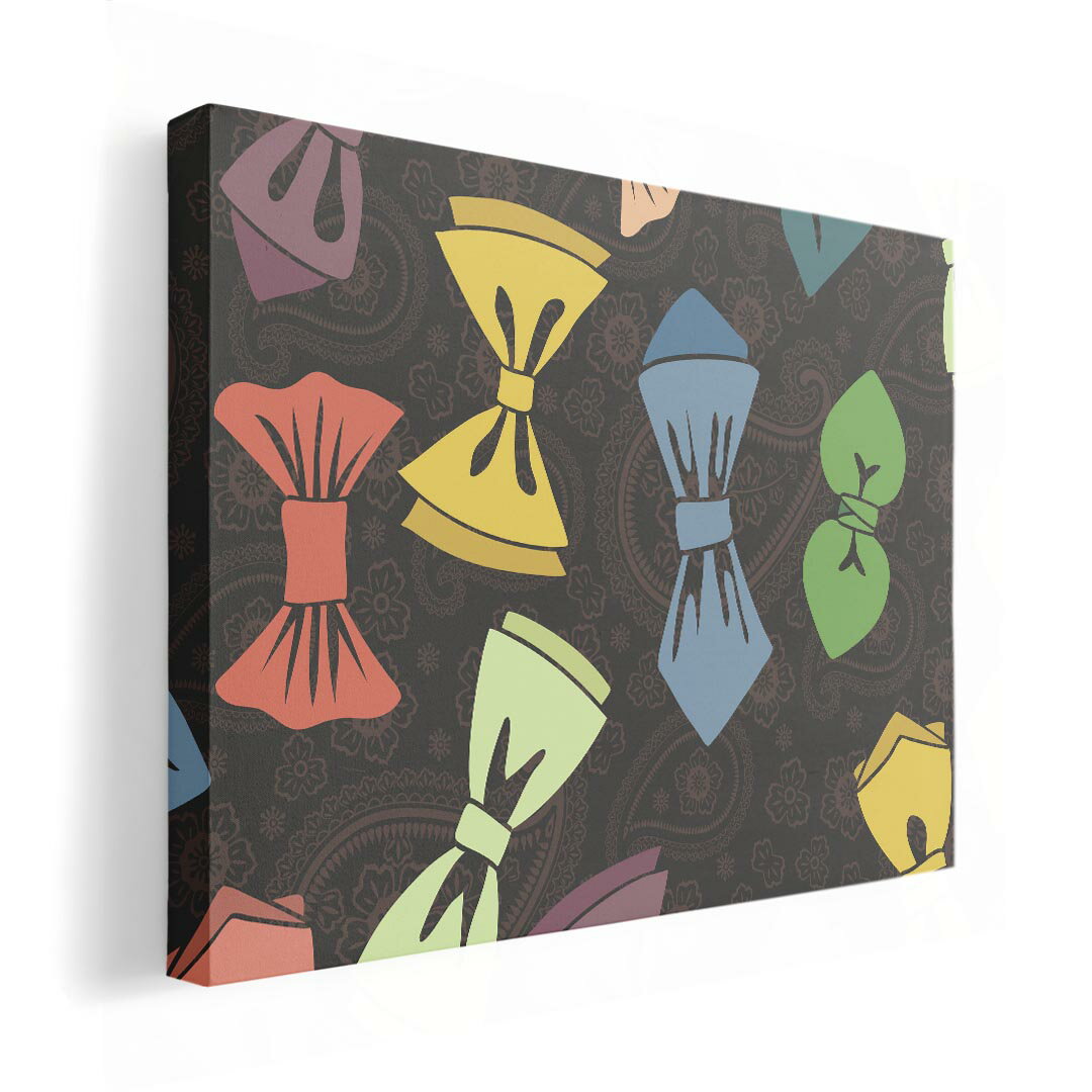 アートパネル 絵 絵画 飾り 選べるサイズ 210×148 mm A5 モダン 玄関 写真 フォト インテリア おしゃれ 006995 リボン　模様