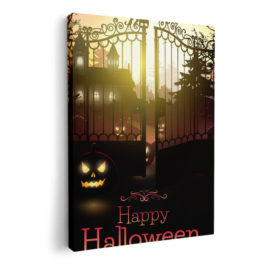 アートパネル 絵 絵画 飾り 選べるサイズ 210×148 mm A5 モダン 玄関 写真 フォト インテリア おしゃれ 007498 ハロウィン　カボチャ　黒　ブラック