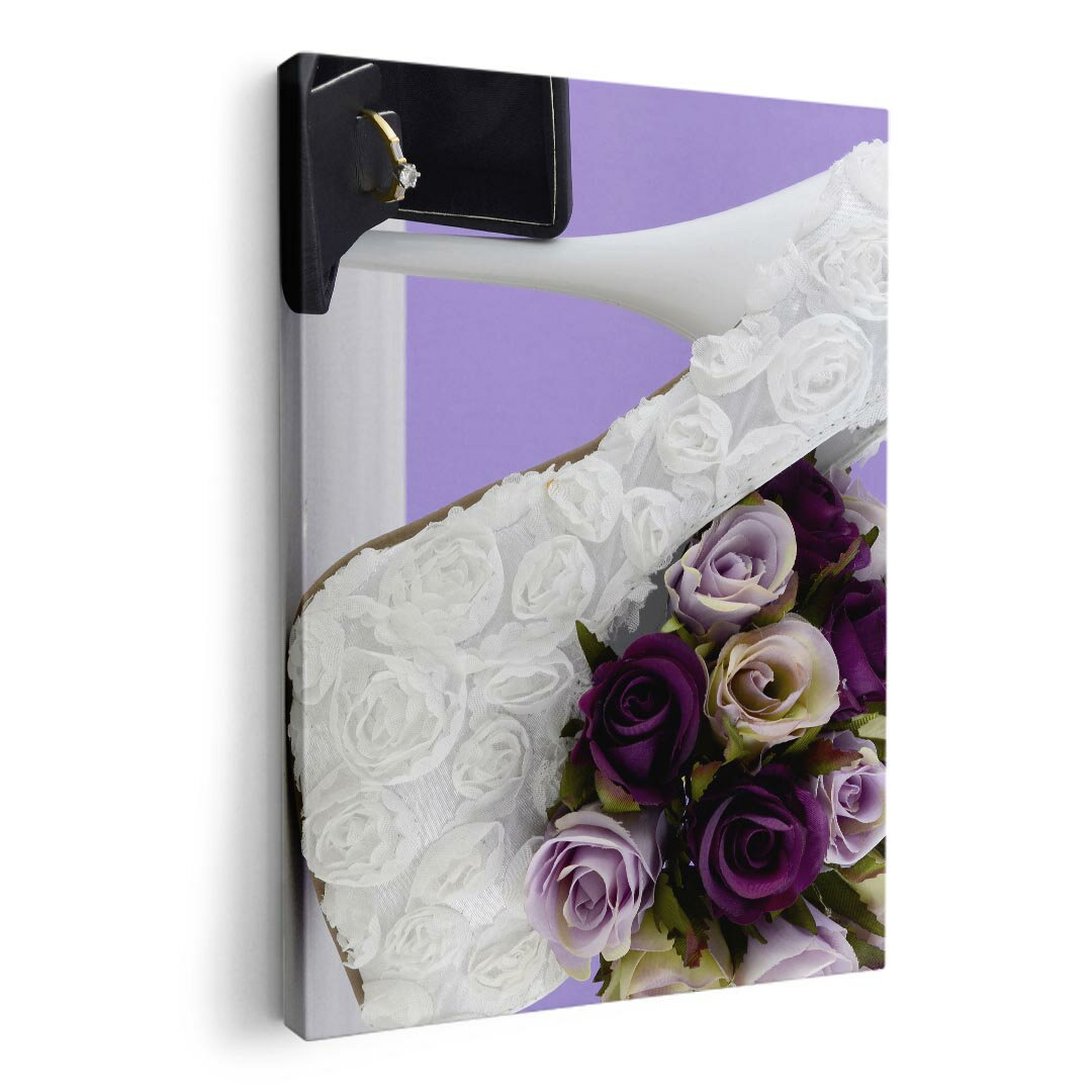 アートパネル 絵 絵画 飾り 選べるサイズ 210×148 mm A5 モダン 玄関 写真 フォト インテリア おしゃれ 008911 写真　フラワー　花　靴