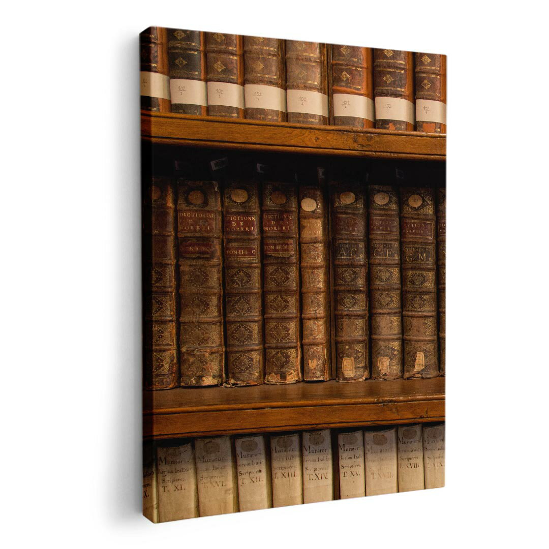 アートパネル 絵 絵画 飾り 選べるサイズ 210×148 mm A5 モダン 玄関 写真 フォト インテリア おしゃれ 010025 本棚　レトロ　写真