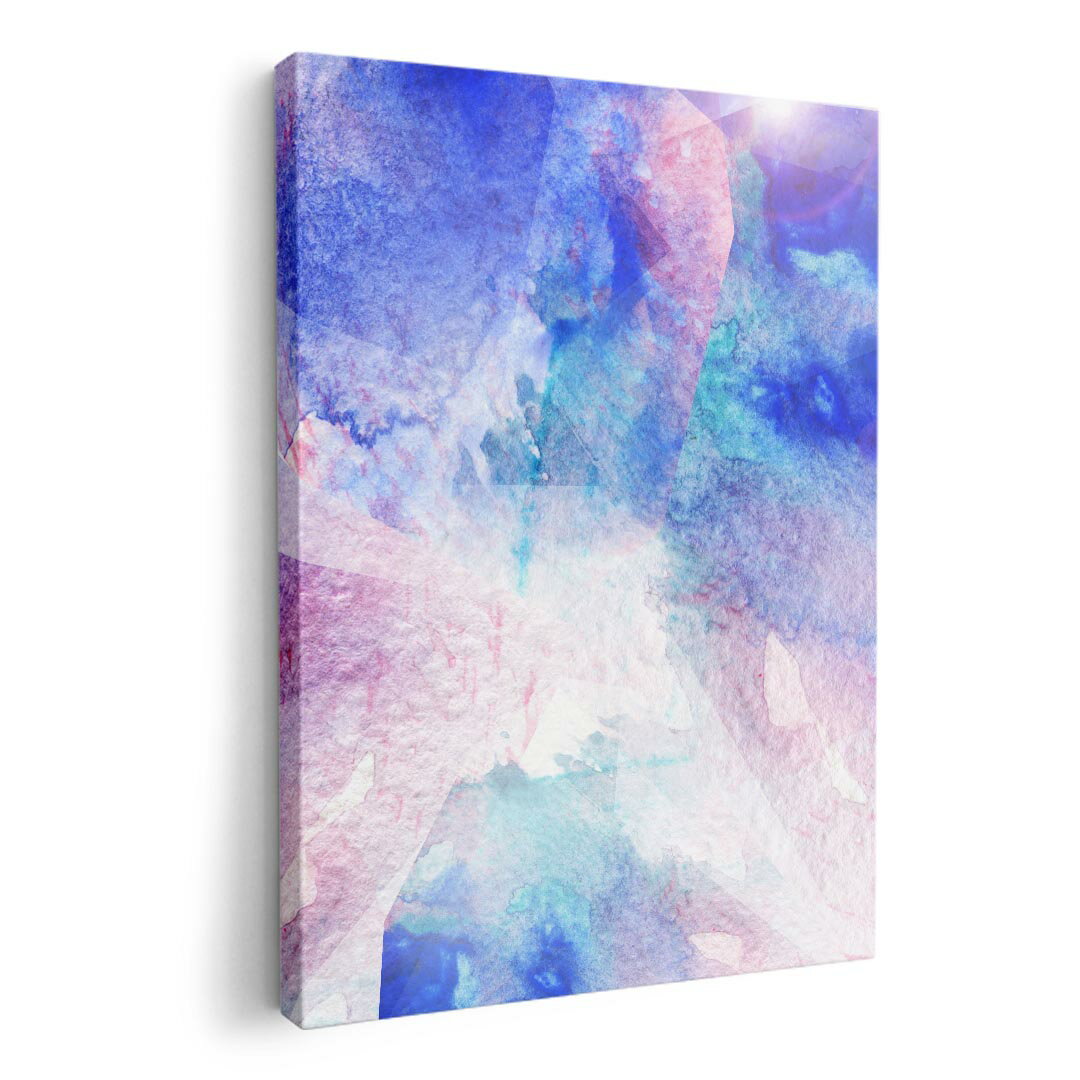 アートパネル 絵 絵画 飾り 選べるサイズ 210×148 mm A5 モダン 玄関 写真 フォト インテリア おしゃれ 010261 水彩　青　赤