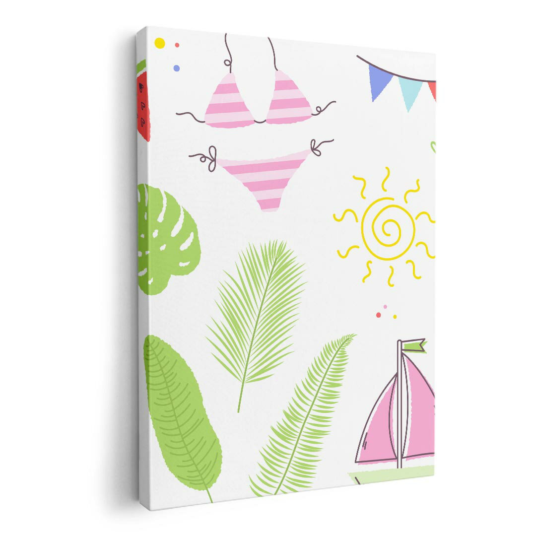 アートパネル 絵 絵画 飾り 選べるサイズ 210×148 mm A5 モダン 玄関 写真 フォト インテリア おしゃれ 013959 海　リーフ　カラフル