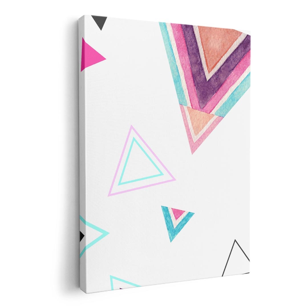 乐天商城 - アートパネル 絵 絵画 飾り 選べるサイズ 210×148 mm A5 モダン 玄関 写真 フォト インテリア おしゃれ 014058 トライアングル　模様