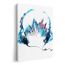 アートパネル 絵 絵画 飾り 選べるサイズ 210×148 mm A5 モダン 玄関 写真 フォト インテリア おしゃれ 014180 ヘッドホン 音楽 風景