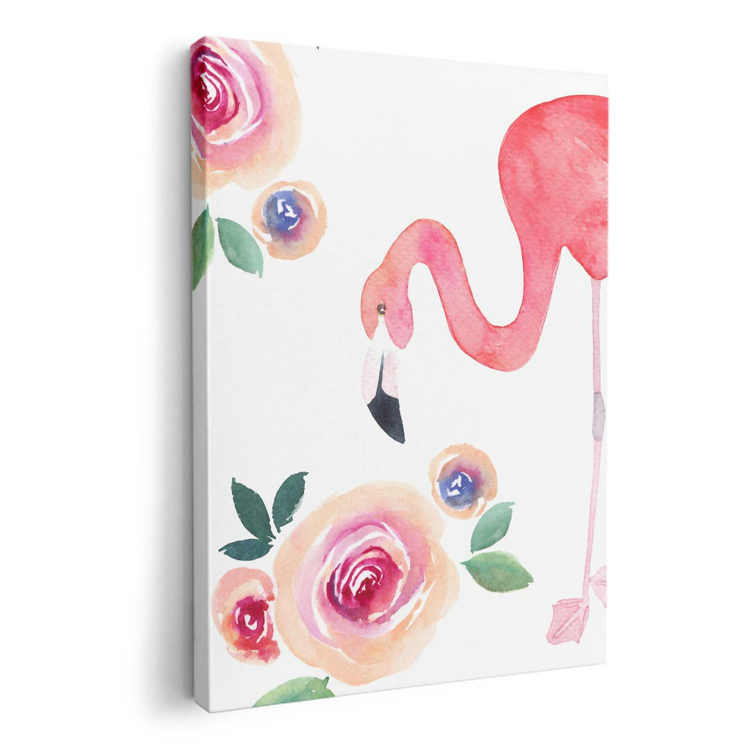 アートパネル 絵 絵画 飾り 選べるサイズ 210×148 mm A5 モダン 玄関 写真 フォト インテリア おしゃれ 014555 フラミンゴ　花　ピンク