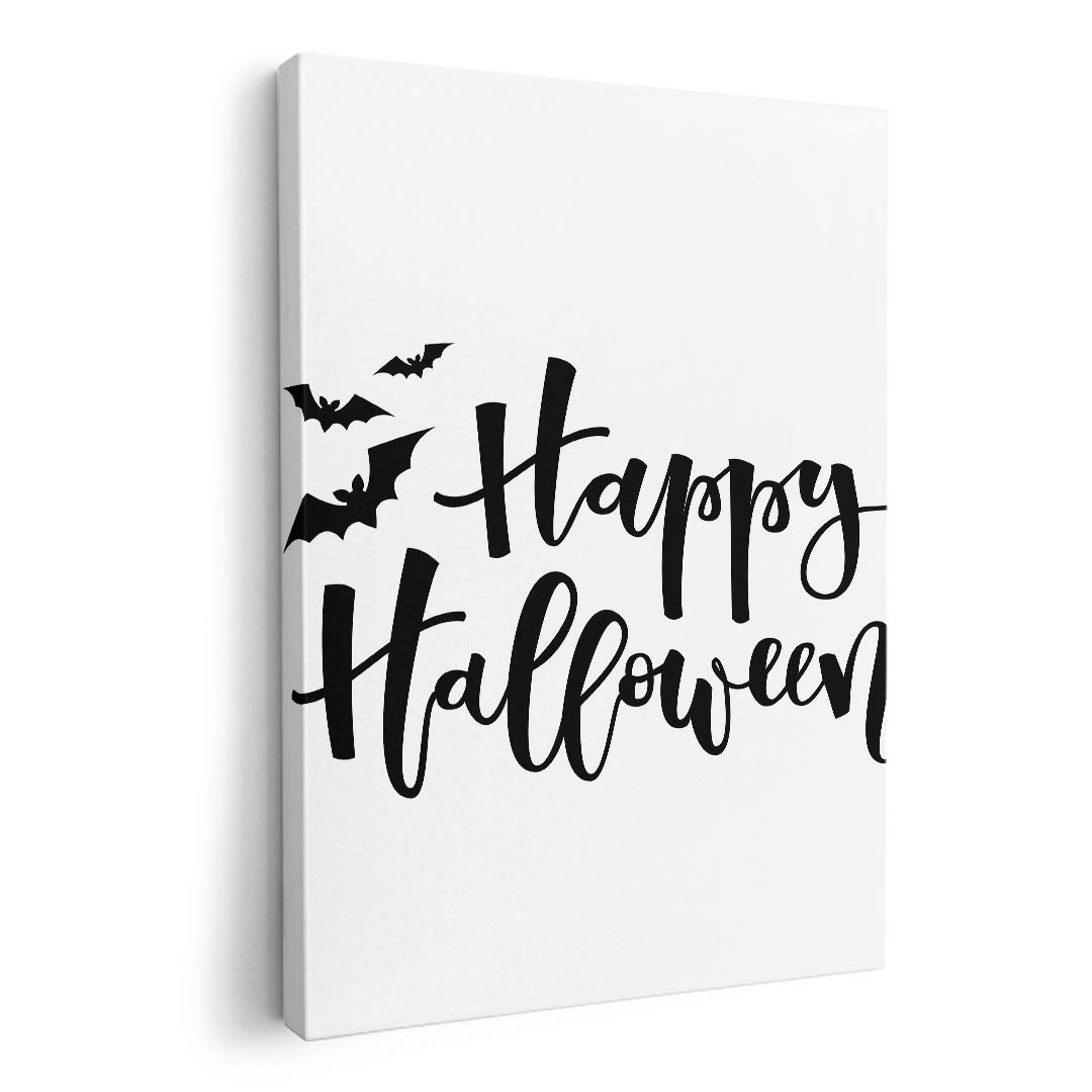 アートパネル 絵 絵画 飾り 選べるサイズ 210×148 mm A5 モダン 玄関 写真 フォト インテリア おしゃれ 015374 ハロウィン　モノクロ　英字