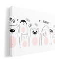 アートパネル 絵 絵画 飾り 選べるサイズ 210×148 mm A5 モダン 玄関 写真 フォト インテリア おしゃれ 016491 動物 かわいい イラスト(3)
