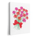 アートパネル 絵 絵画 飾り 選べるサイズ 210×148 mm A5 モダン 玄関 写真 フォト インテリア おしゃれ 017802 カーネーション 母の日