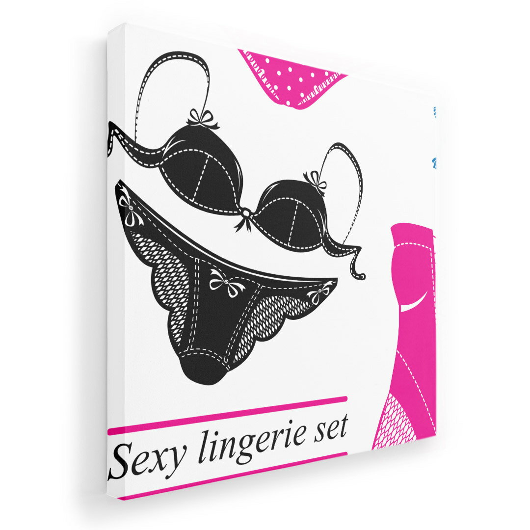 アートパネル 絵 絵画 飾り 選べるサイズ 333×333mm 正方 スクエア モダン 玄関 写真 フォト インテリア おしゃれ 000279 下着　女の子　ランジェリー