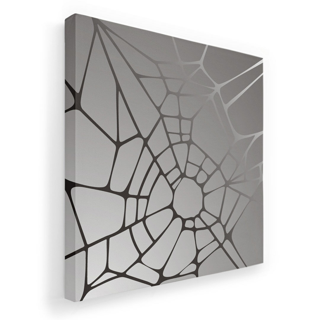 アートパネル 絵 絵画 飾り 選べるサイズ 455×455mm 正方 スクエア モダン 玄関 写真 フォト インテリア おしゃれ 000362 クモの巣　グラデーション