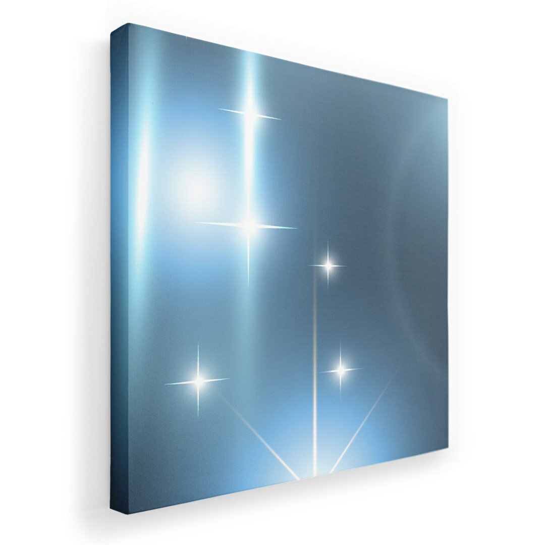 アートパネル 絵 絵画 飾り 選べるサイズ 333×333mm 正方 スクエア モダン 玄関 写真 フォト インテリア おしゃれ 000419 キラキラ　光　青