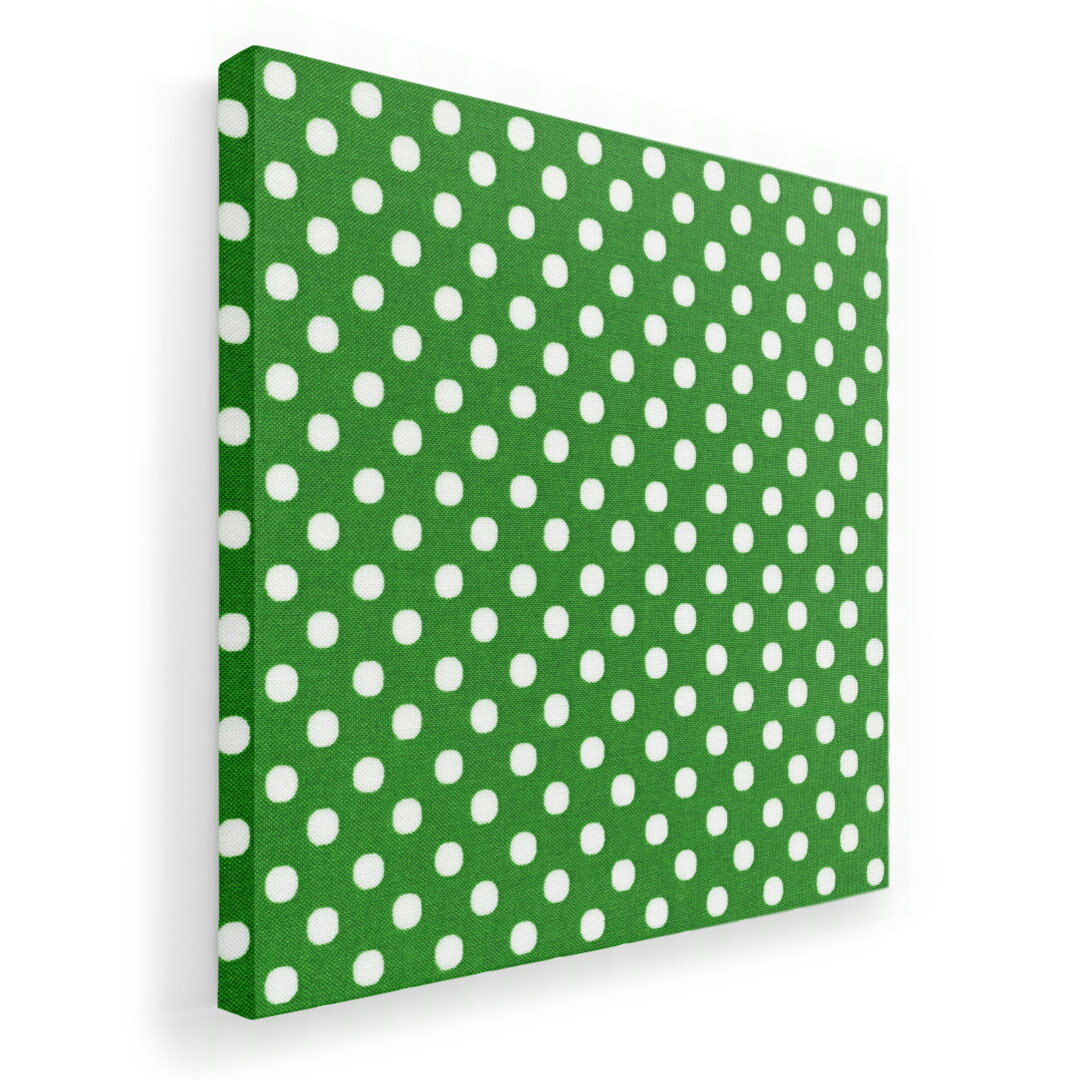 アートパネル 絵 絵画 飾り 選べるサイズ 333×333mm 正方 スクエア モダン 玄関 写真 フォト インテリア おしゃれ 000814 ドット　グリーン(3.0)