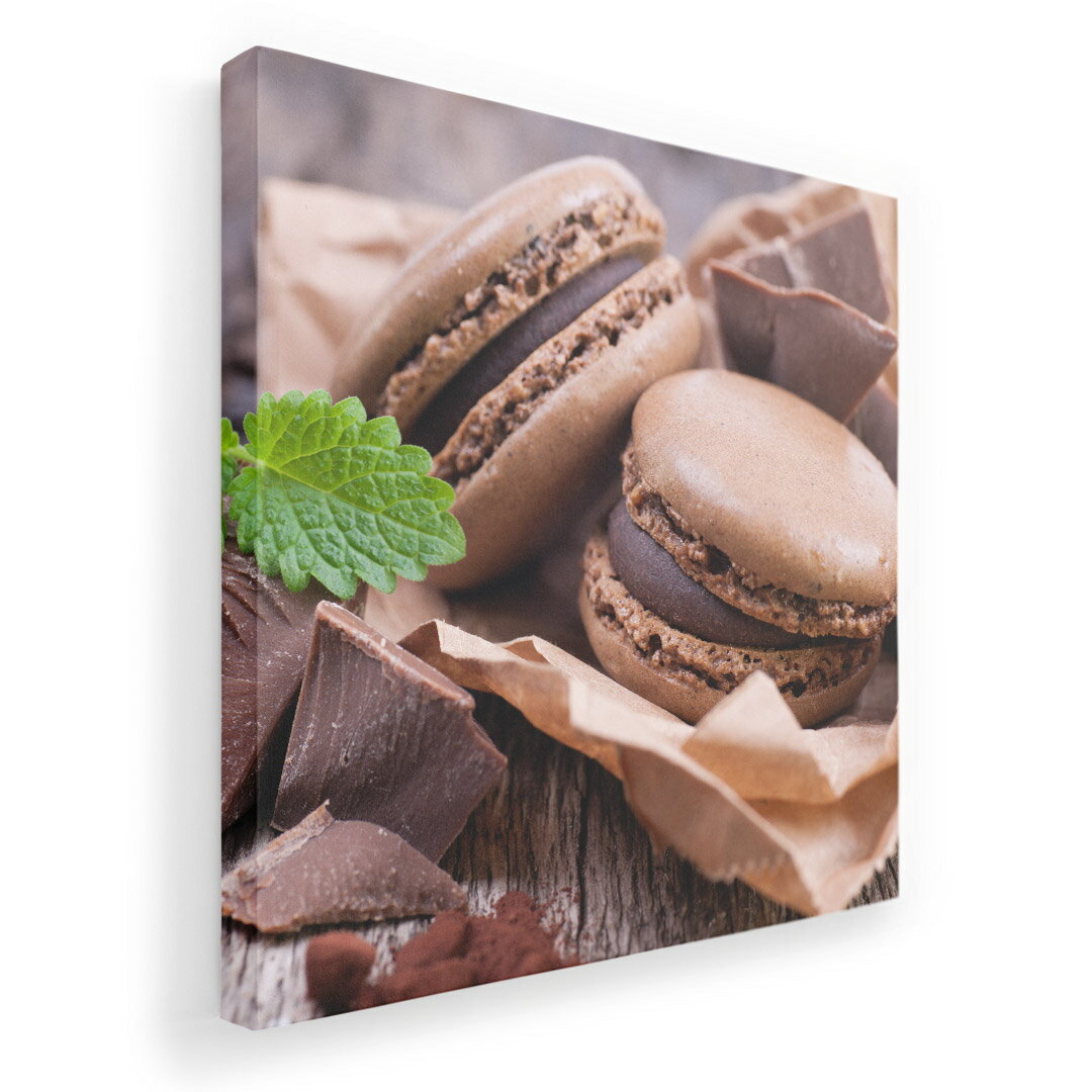 アートパネル 絵 絵画 飾り 選べるサイズ 333×333mm 正方 スクエア モダン 玄関 写真 フォト インテリア おしゃれ 001014 マカロン チョコレート