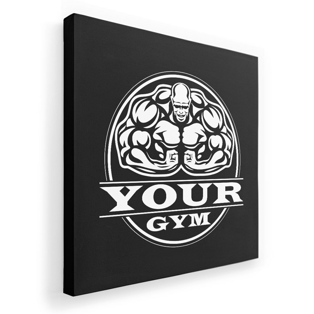 アートパネル 絵 絵画 飾り 選べるサイズ 333×333mm 正方 スクエア モダン 玄関 写真 フォト インテリア おしゃれ 001057 筋肉　ジム