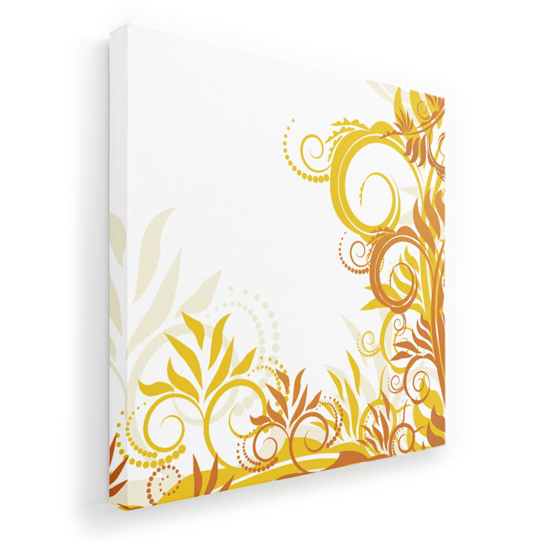 アートパネル 絵 絵画 飾り 選べるサイズ 333×333mm 正方 スクエア モダン 玄関 写真 フォト インテリア おしゃれ 001285 模様　黄色(3.0)