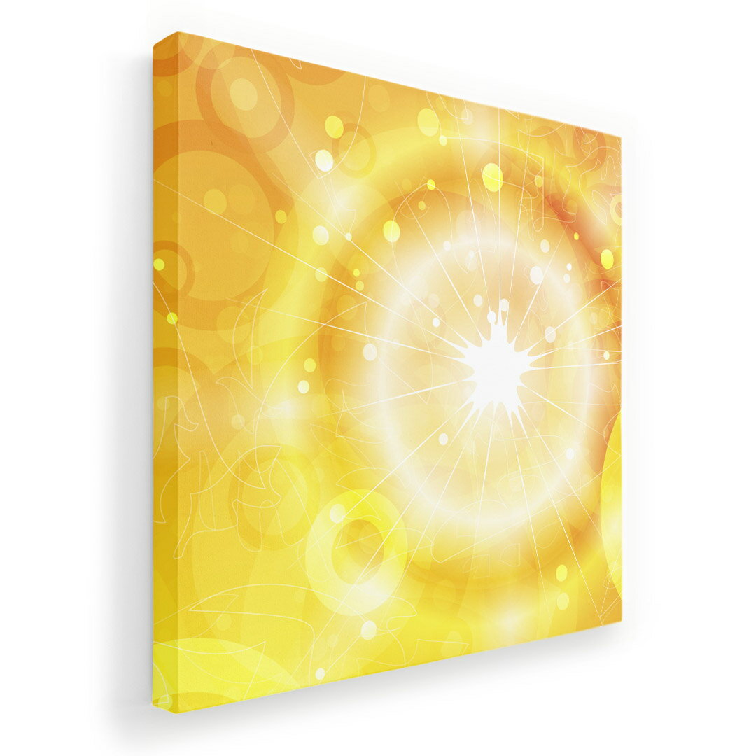 アートパネル 絵 絵画 飾り 選べるサイズ 455×455mm 正方 スクエア モダン 玄関 写真 フォト インテリア おしゃれ 001360 黄色　光
