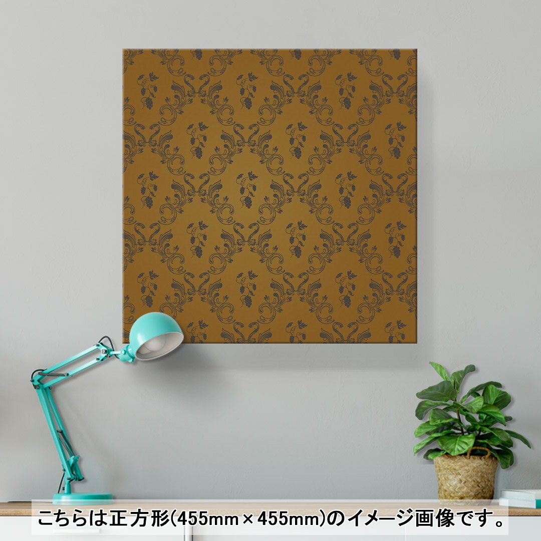 アートパネル 絵 絵画 飾り 選べるサイズ 333×333mm 正方 スクエア モダン 玄関 写真 フォト インテリア おしゃれ 000398 ペイズリー　ダマスク　花 2