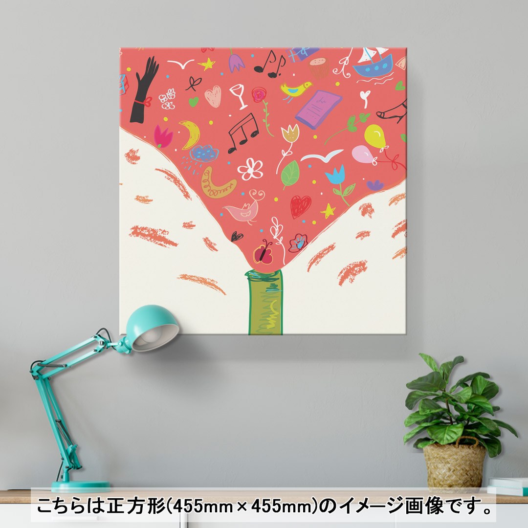 アートパネル 絵 絵画 飾り 選べるサイズ 455×455mm 正方 スクエア モダン 玄関 写...