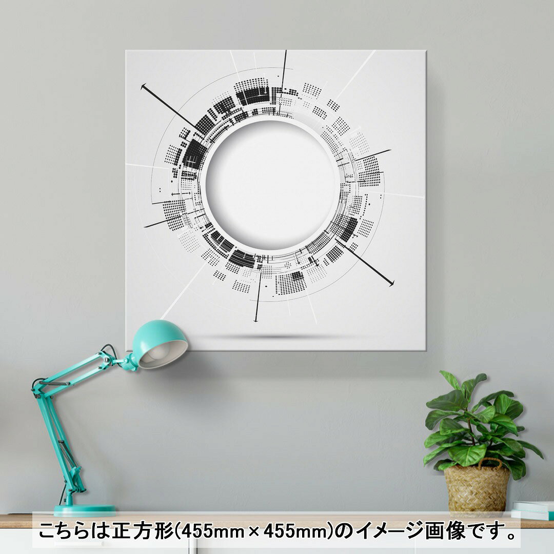 kabeコレのアートパネル 絵 絵画 飾り 選べるサイズ 333×333mm 正方 スクエア モダン 玄関 写真 フォト インテリア おしゃれ 006087 白　黒　デジタル｜アングル2