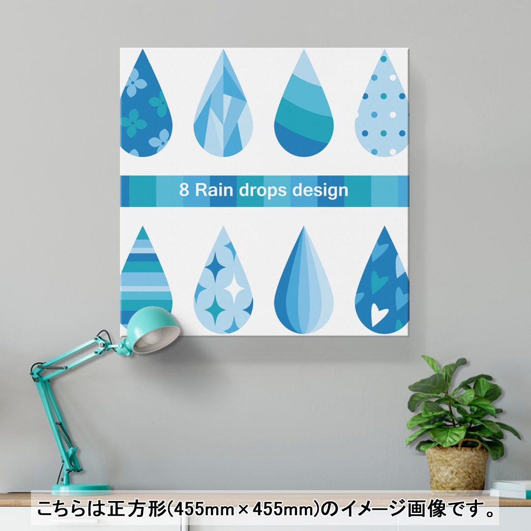 kabeコレのアートパネル 絵 絵画 飾り 選べるサイズ 333×333mm 正方 スクエア モダン 玄関 写真 フォト インテリア おしゃれ 016333 あじさい　梅雨　花｜アングル2