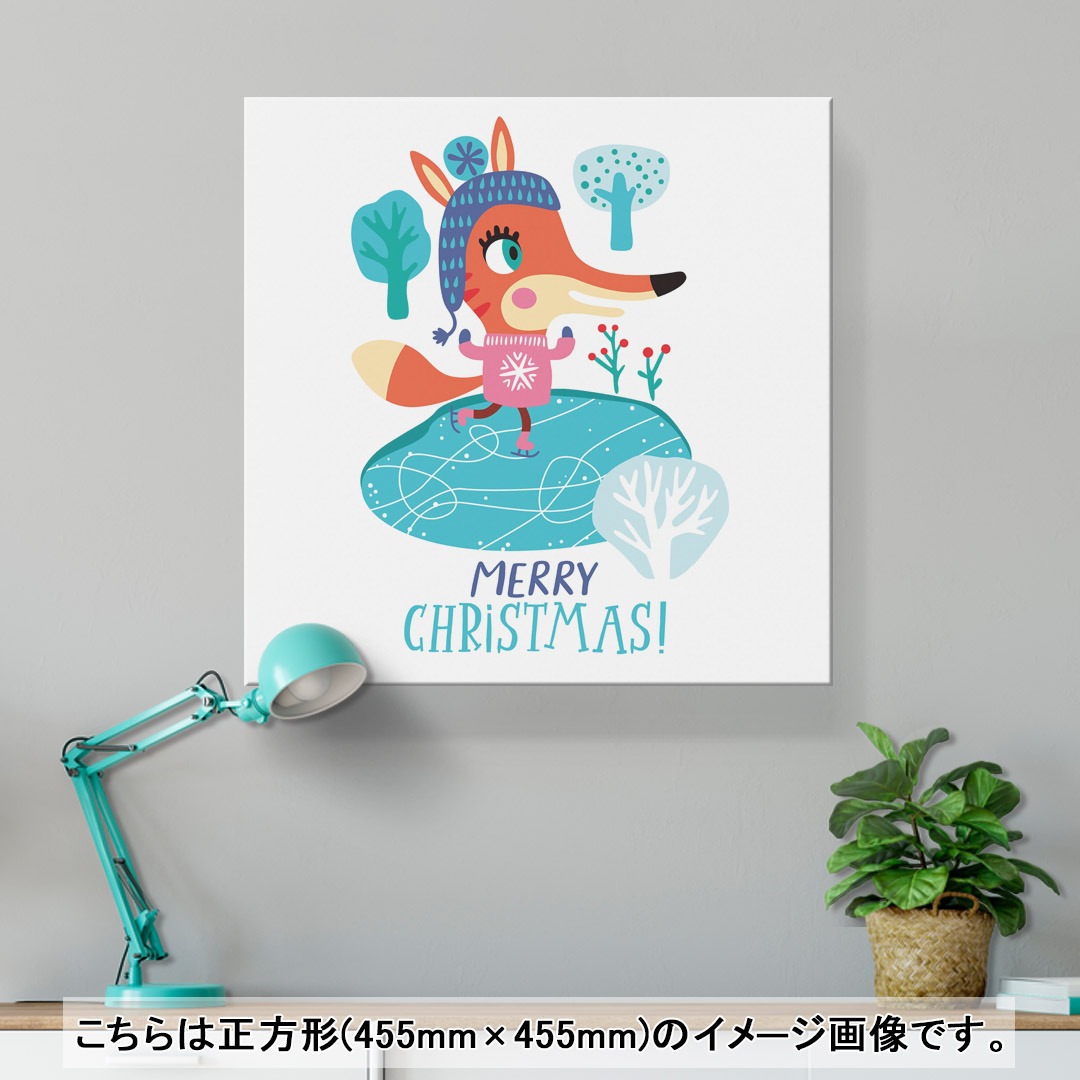 kabeコレのアートパネル 絵 絵画 飾り 選べるサイズ 455×455mm 正方 スクエア モダン 玄関 写真 フォト インテリア おしゃれ 019053 アニマル キッズ｜アングル2