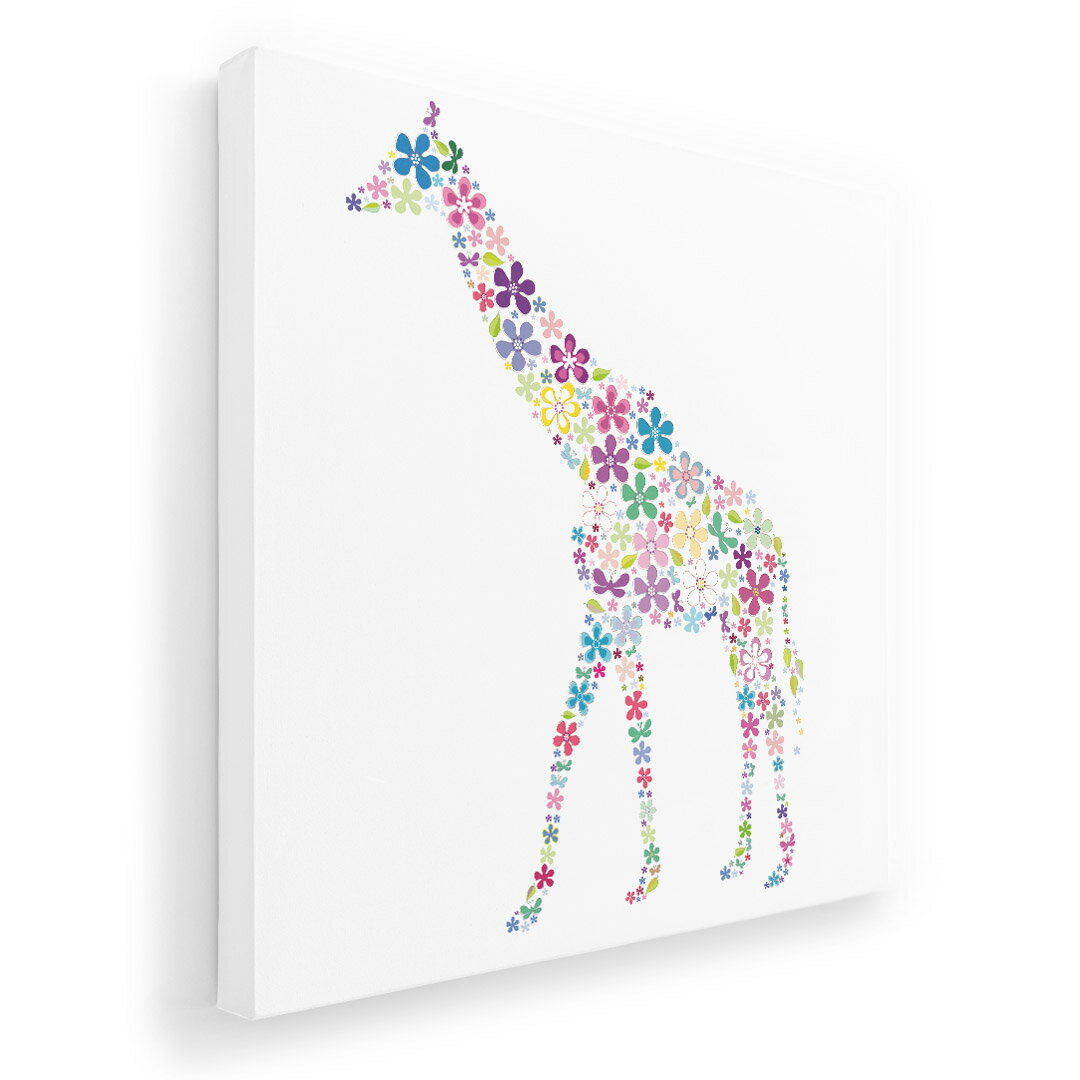 アートパネル 絵 絵画 飾り 選べるサイズ 455×455mm 正方 スクエア モダン 玄関 写真 フォト インテリア おしゃれ 002464 カラフル　動物　花