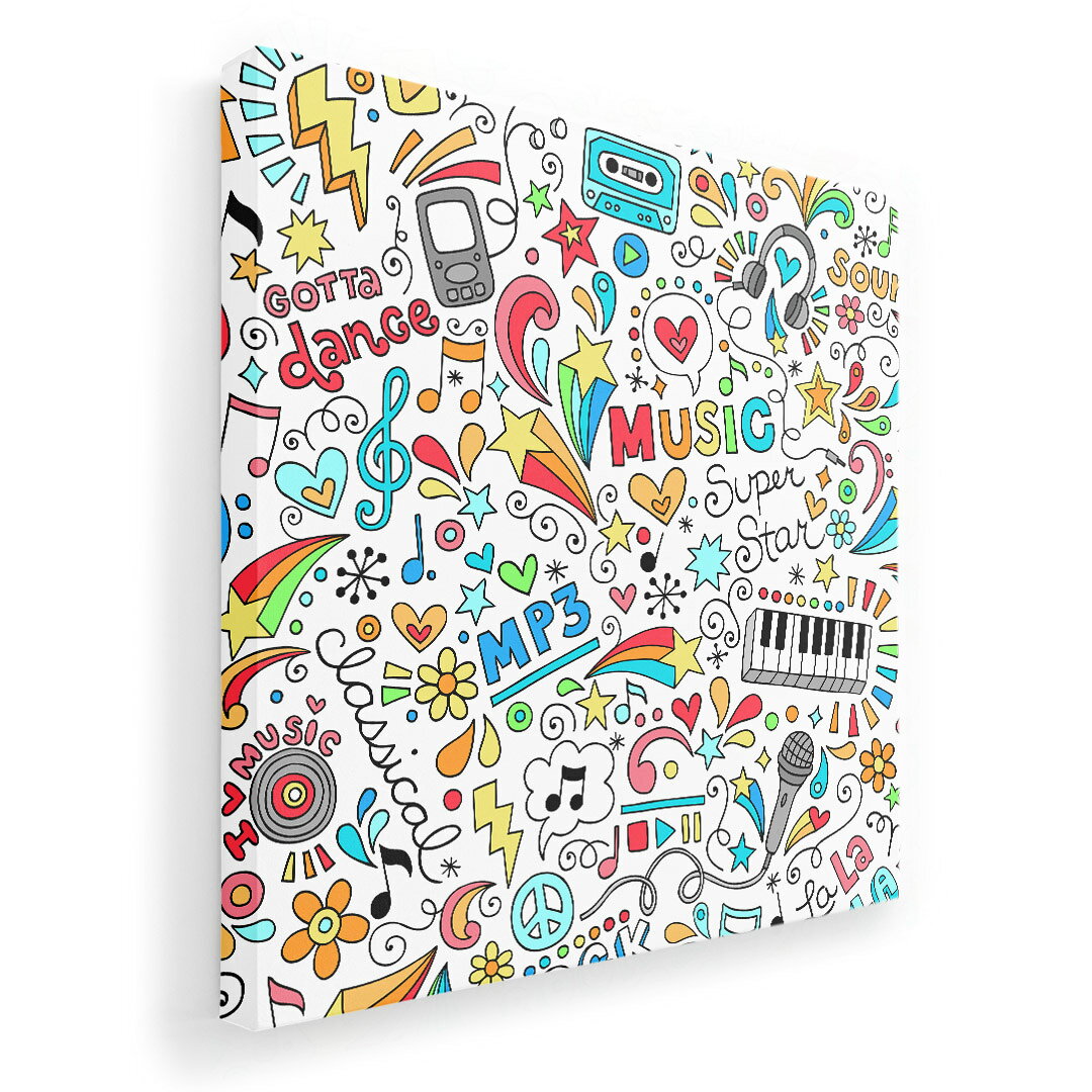 アートパネル 絵 絵画 飾り 選べるサイズ 455×455mm 正方 スクエア モダン 玄関 写真 フォト インテリア おしゃれ 002522 カラフル　ポップ