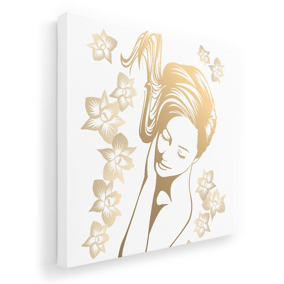 Rakuten - アートパネル 絵 絵画 飾り 選べるサイズ 333×333mm 正方 スクエア モダン 玄関 写真 フォト インテリア おしゃれ 002634 人物　花　イラスト