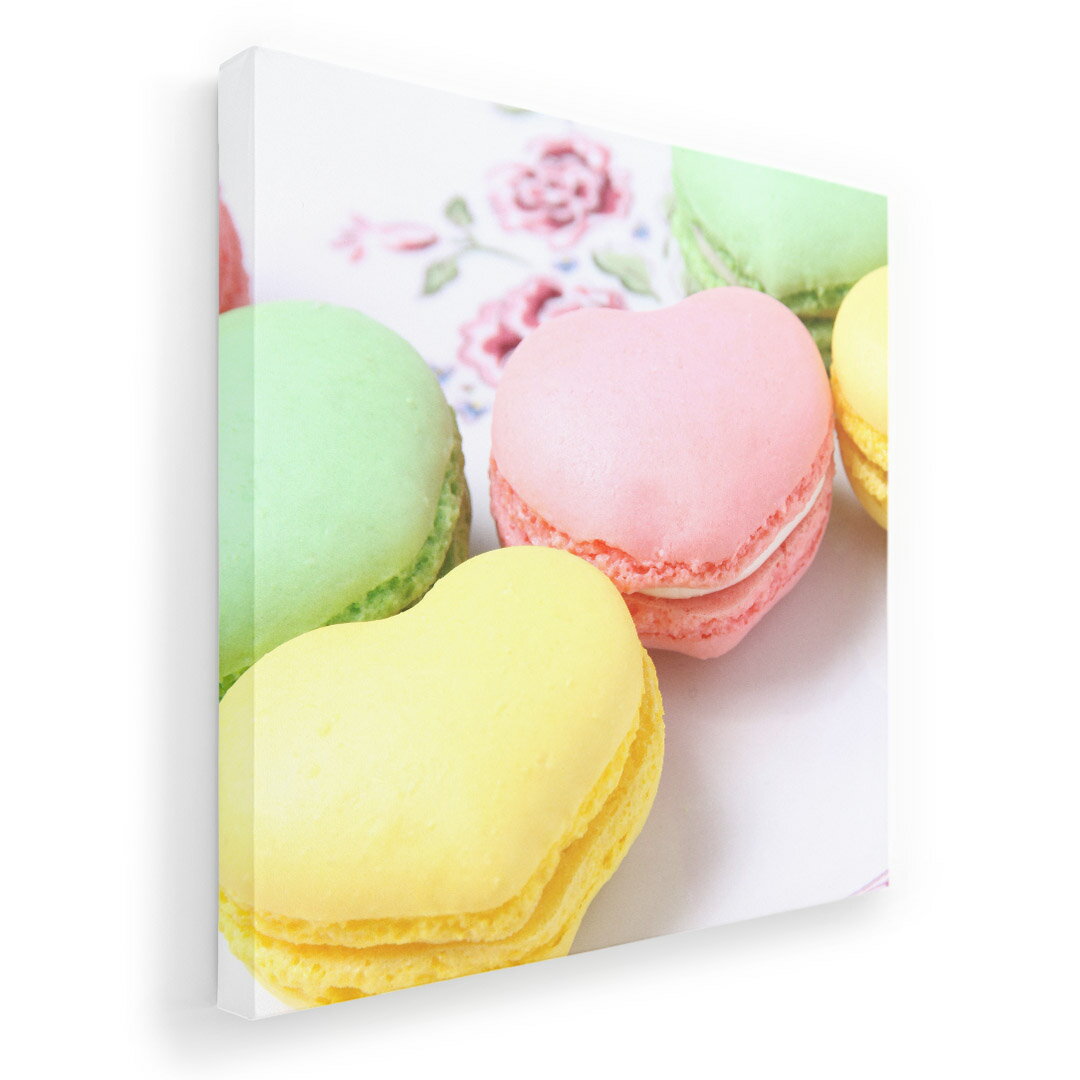 アートパネル 絵 絵画 飾り 選べるサイズ 455×455mm 正方 スクエア モダン 玄関 写真 フォト インテリア おしゃれ 002672 マカロン カラフル 写真