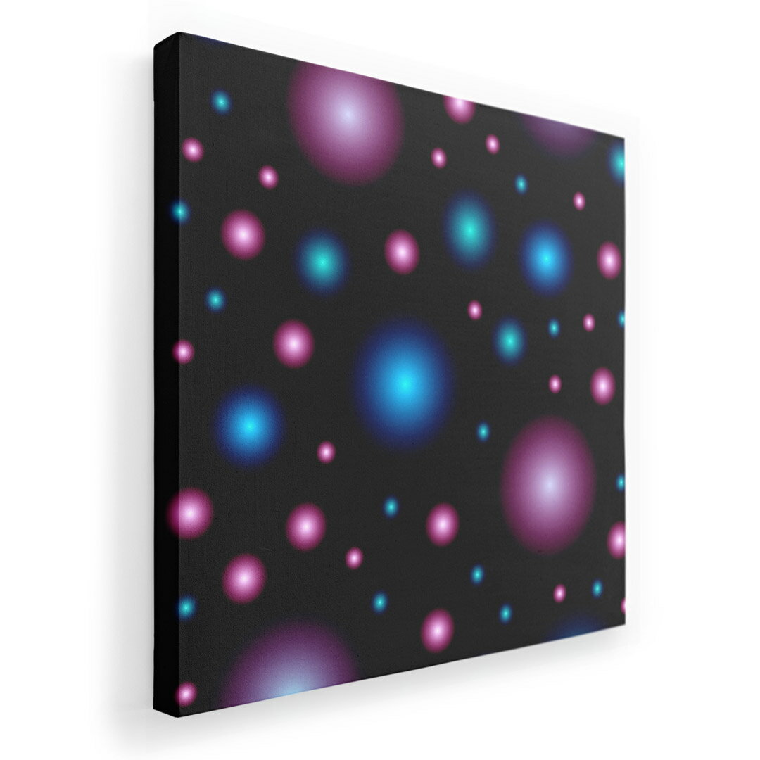 アートパネル 絵 絵画 飾り 選べるサイズ 333×333mm 正方 スクエア モダン 玄関 写真 フォト インテリア おしゃれ 002721 カラフル　黒　模様