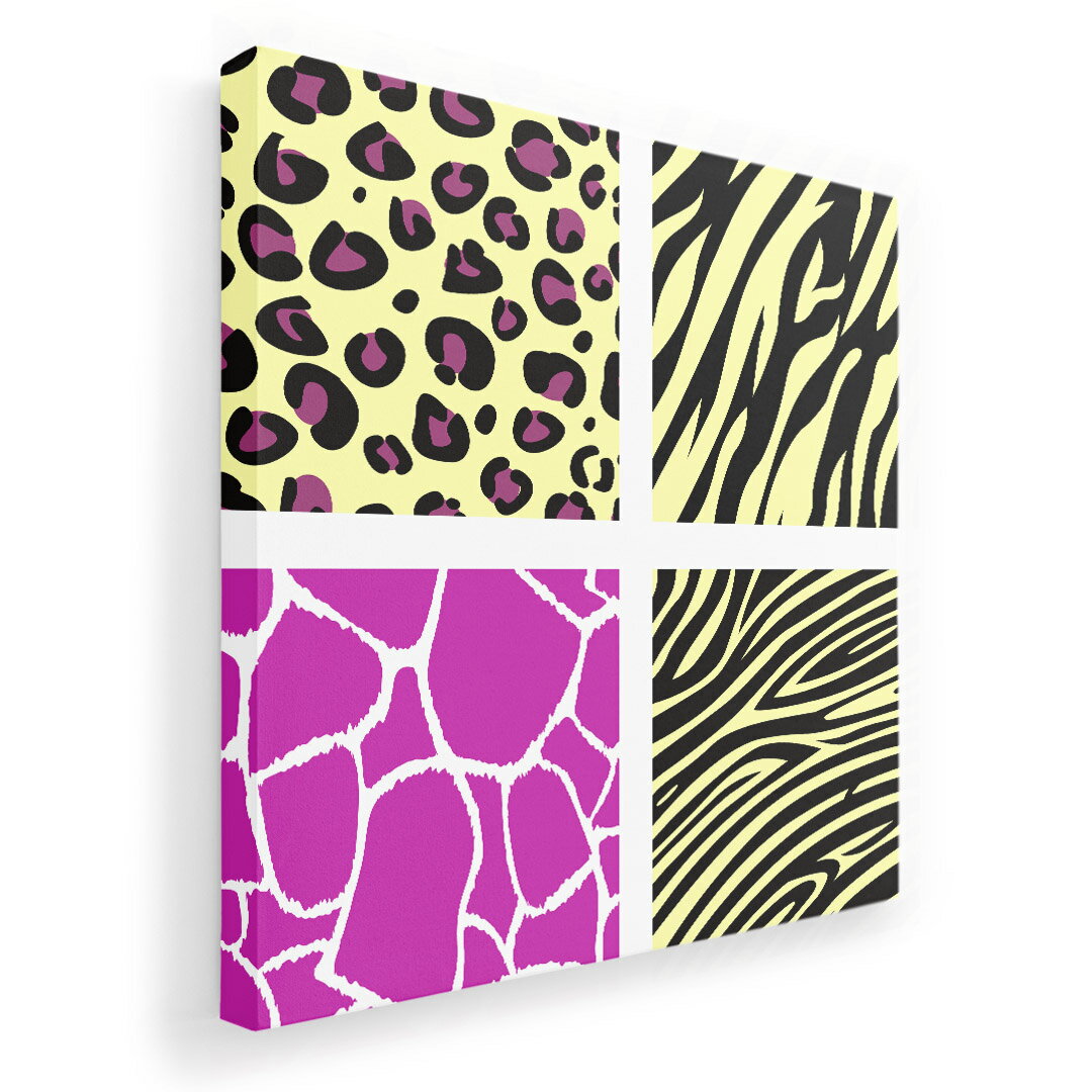 アートパネル 絵 絵画 飾り 選べるサイズ 455×455mm 正方 スクエア モダン 玄関 写真 フォト インテリア おしゃれ 002773 動物　柄　模様