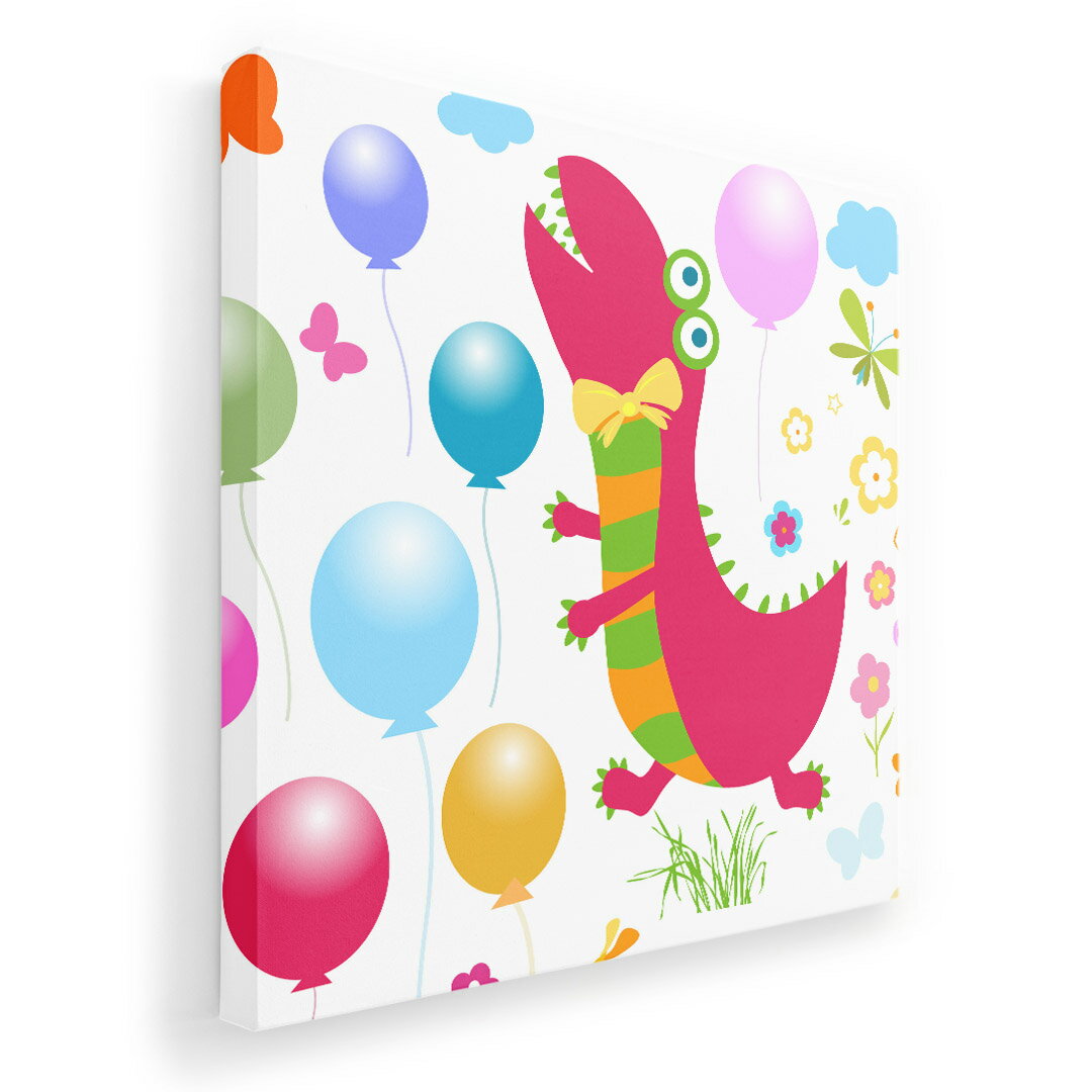 アートパネル 絵 絵画 飾り 選べるサイズ 455×455mm 正方 スクエア モダン 玄関 写真 フォト インテリア おしゃれ 002919 モンスター キャラクター カラフル