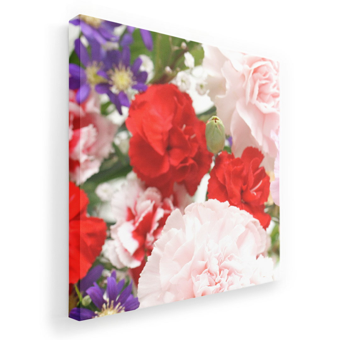 アートパネル 絵 絵画 飾り 選べるサイズ 455×455mm 正方 スクエア モダン 玄関 写真 フォト インテリア おしゃれ 003429 花　カラフル　写真