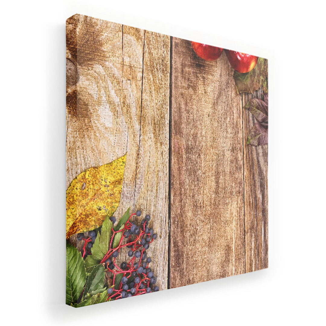 Rakuten - アートパネル 絵 絵画 飾り 選べるサイズ 333×333mm 正方 スクエア モダン 玄関 写真 フォト インテリア おしゃれ 003654 果物　イラスト　りんご