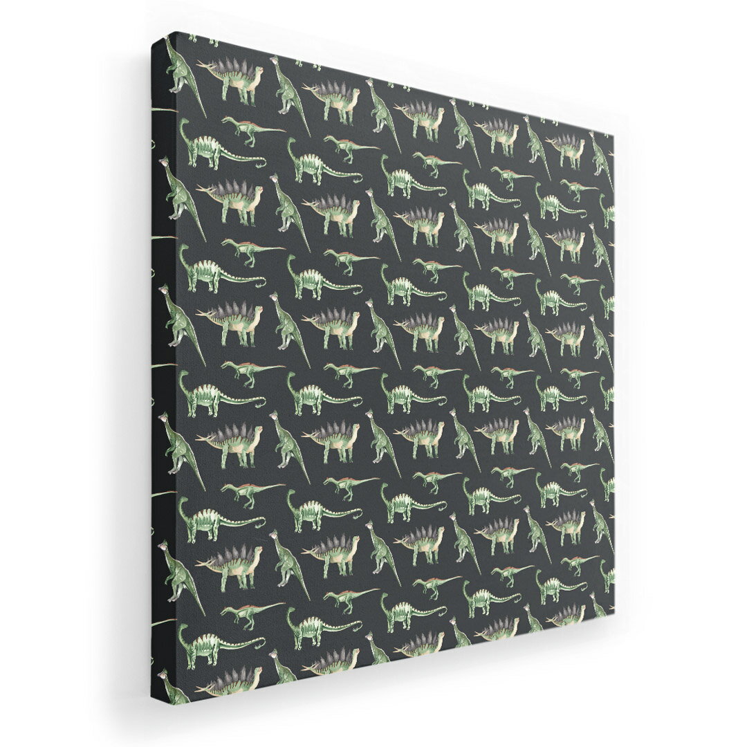 Rakuten - アートパネル 絵 絵画 飾り 選べるサイズ 455×455mm 正方 スクエア モダン 玄関 写真 フォト インテリア おしゃれ 020737 恐竜 ダイナソー Dinosaurs