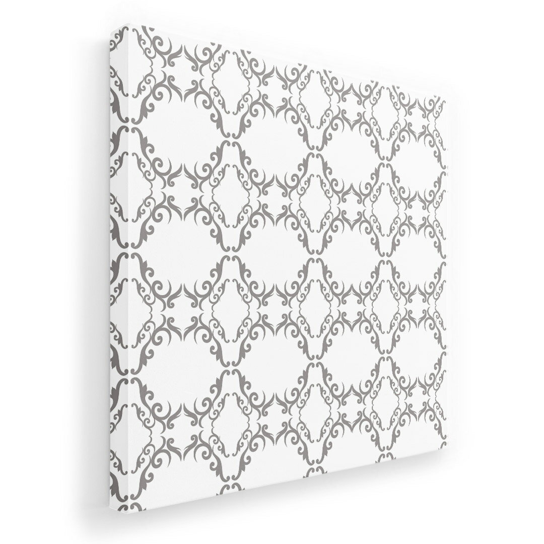 アートパネル 絵 絵画 飾り 選べるサイズ 455×455mm 正方 スクエア モダン 玄関 写真 フォト インテリア おしゃれ 004357 模様　白　エレガント(3.0)