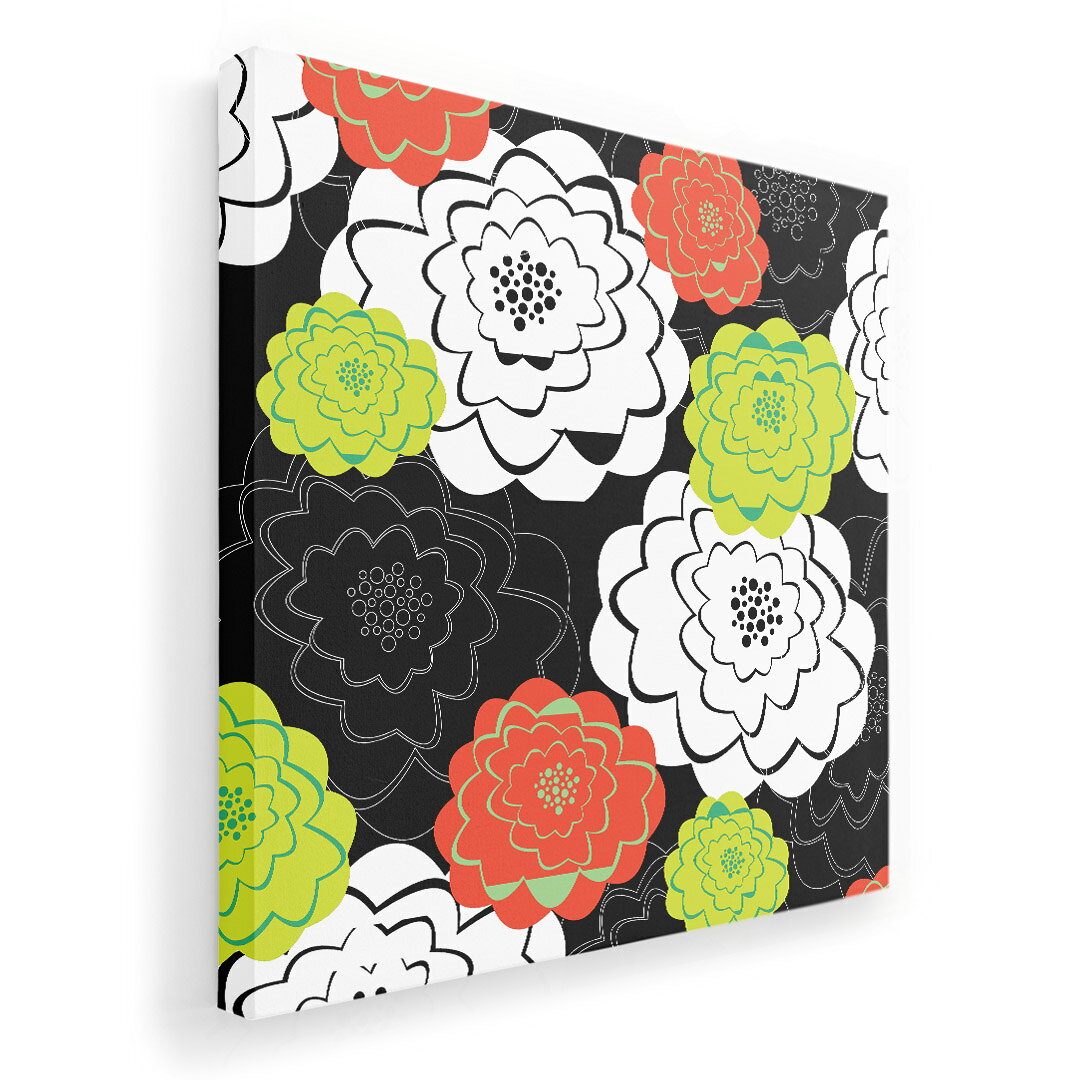 アートパネル 絵 絵画 飾り 選べるサイズ 455×455mm 正方 スクエア モダン 玄関 写真 フォト インテリア おしゃれ 005565 花　フラワー　模様