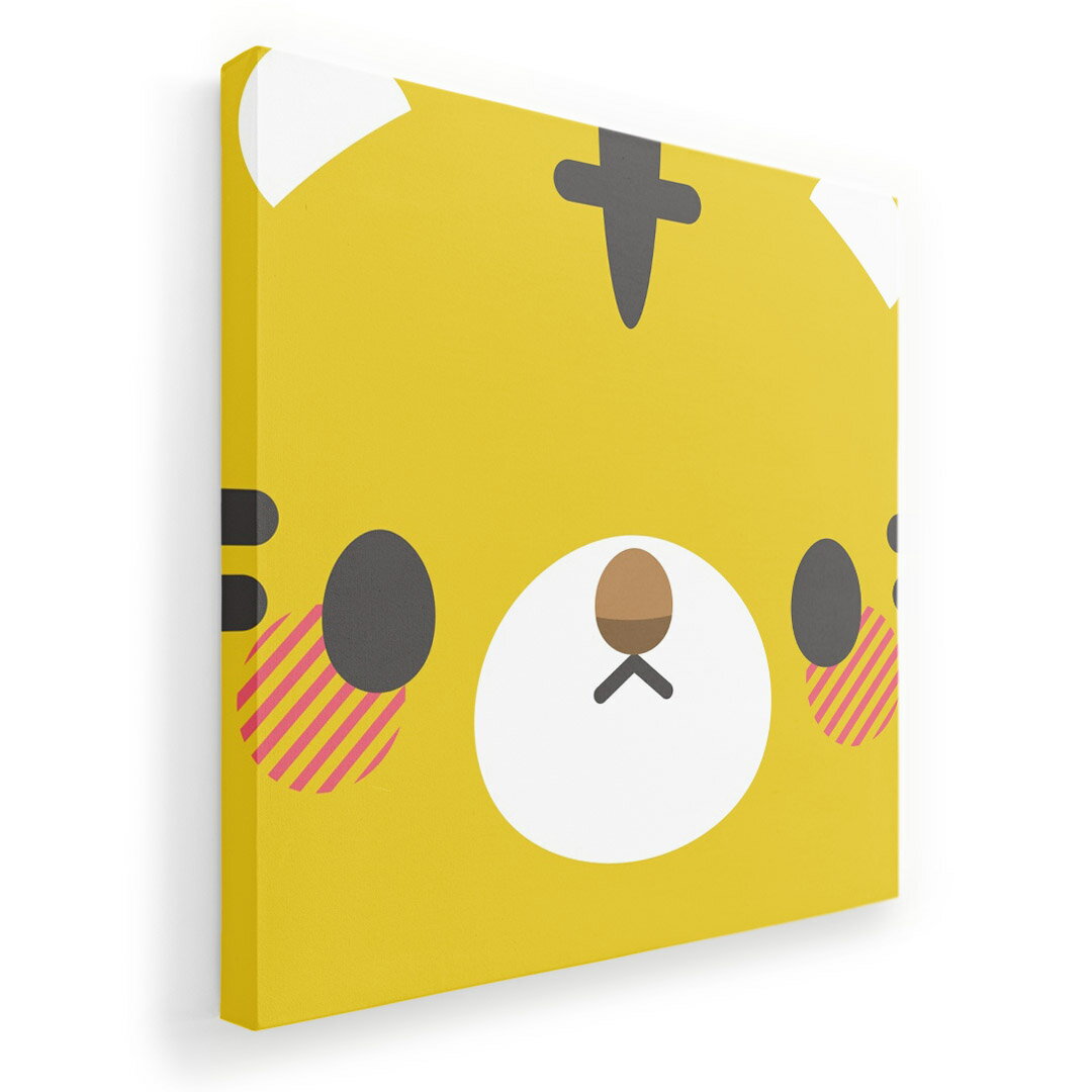 アートパネル 絵 絵画 飾り 選べるサイズ 333×333mm 正方 スクエア モダン 玄関 写真 フォト インテリア おしゃれ 005569 動物　イラスト　とら