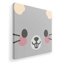 アートパネル 絵 絵画 飾り 選べるサイズ 455×455mm 正方 スクエア モダン 玄関 写真 フォト インテリア おしゃれ 005572 動物 イラスト ねずみ