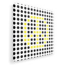 アートパネル 絵 絵画 飾り 選べるサイズ 333×333mm 正方 スクエア モダン 玄関 写真 フォト インテリア おしゃれ 005654 ピースマーク 水玉(3)