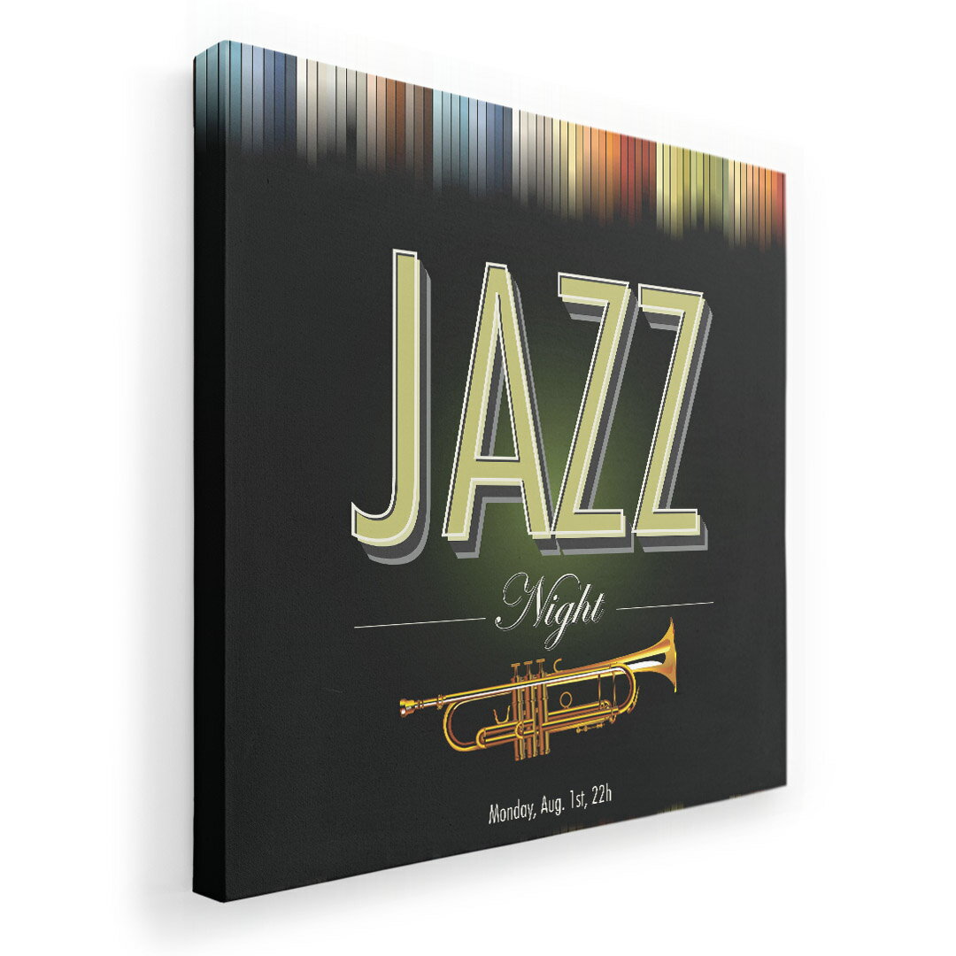 アートパネル 絵 絵画 飾り 選べるサイズ 455×455mm 正方 スクエア モダン 玄関 写真 フォト インテリア おしゃれ 006221 ジャズ　カラフル