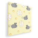 アートパネル 絵 絵画 飾り 選べるサイズ 455×455mm 正方 スクエア モダン 玄関 写真 フォト インテリア おしゃれ 006249 ねずみ イラスト