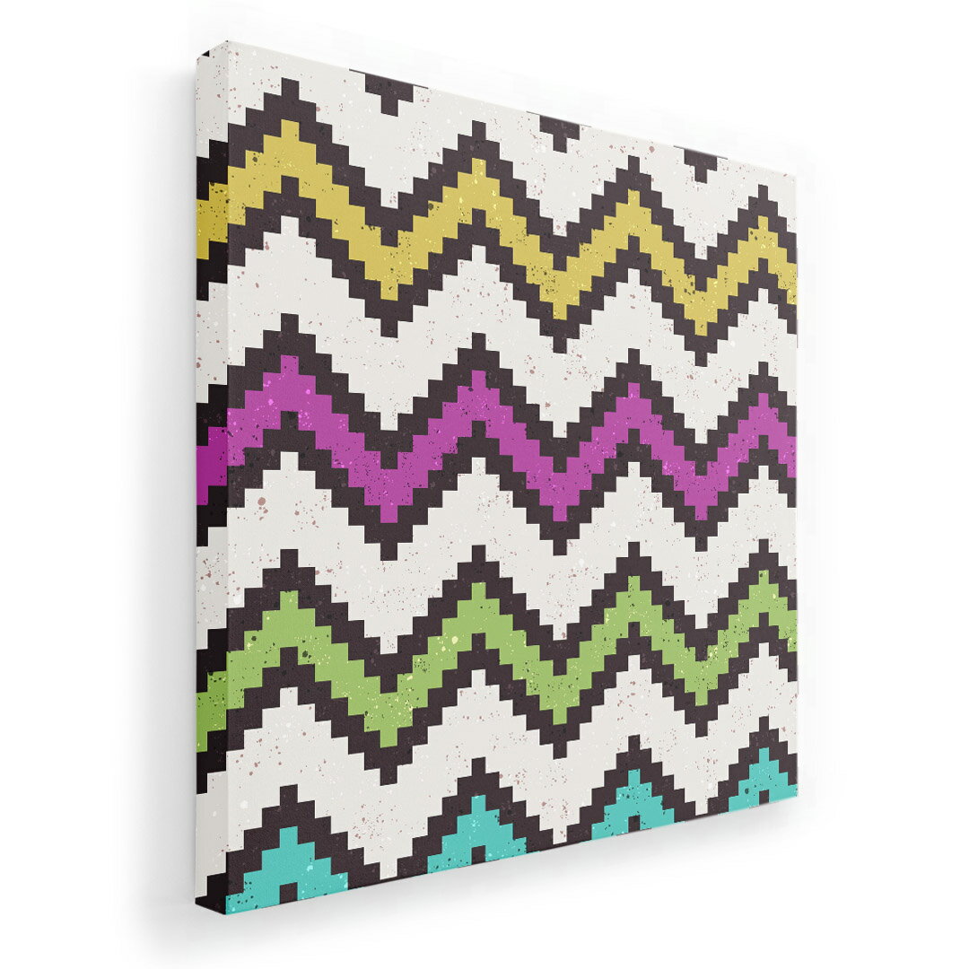 アートパネル 絵 絵画 飾り 選べるサイズ 333×333mm 正方 スクエア モダン 玄関 写真 フォト インテリア おしゃれ 006529 カラフル　模様