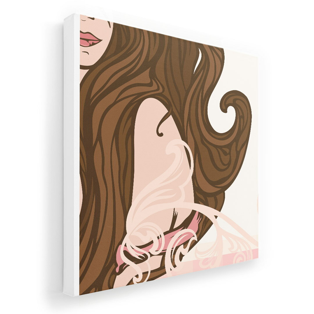 アートパネル 絵 絵画 飾り 選べるサイズ 455×455mm 正方 スクエア モダン 玄関 写真 フォト インテリア おしゃれ 006620 人物　イラスト