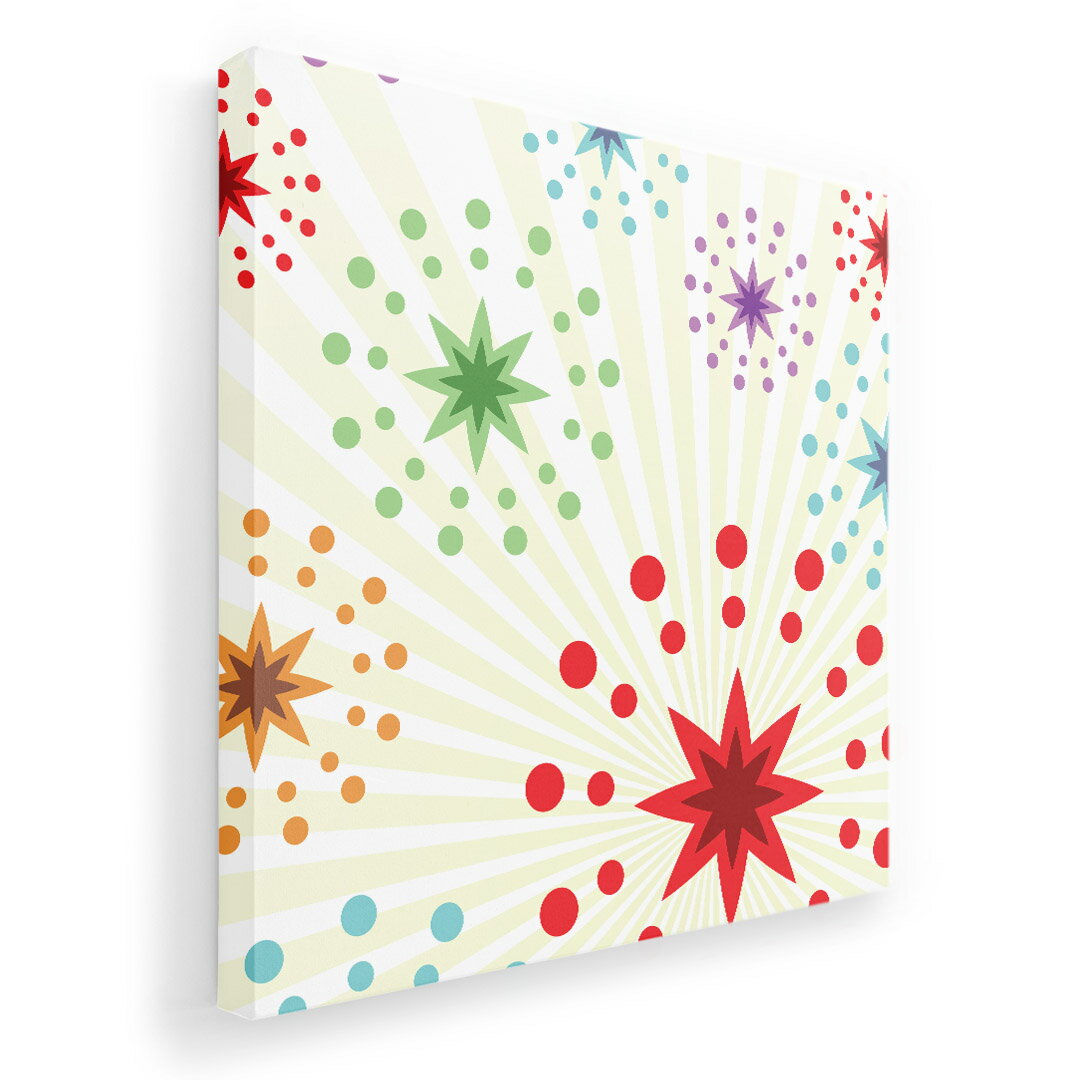 アートパネル 絵 絵画 飾り 選べるサイズ 333×333mm 正方 スクエア モダン 玄関 写真 フォト インテリア おしゃれ 007259 カラフル　模様