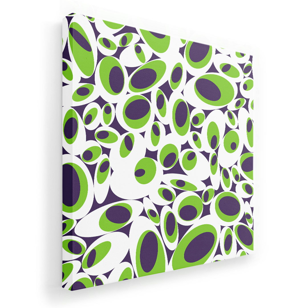 アートパネル 絵 絵画 飾り 選べるサイズ 333×333mm 正方 スクエア モダン 玄関 写真 フォト インテリア おしゃれ 007314 模様 水玉 モンスター